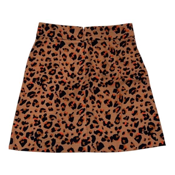 ANN TAYLOR LOFT LEOPARD PRINT PENCIL SKIRT SIZE 4 New - Picture 5 of 10